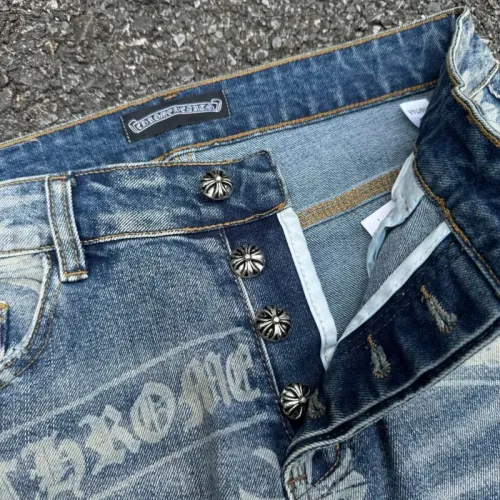 Replica Chrome Hearts Jeans For Unisex #1473316 $64.00 USD for Wholesale