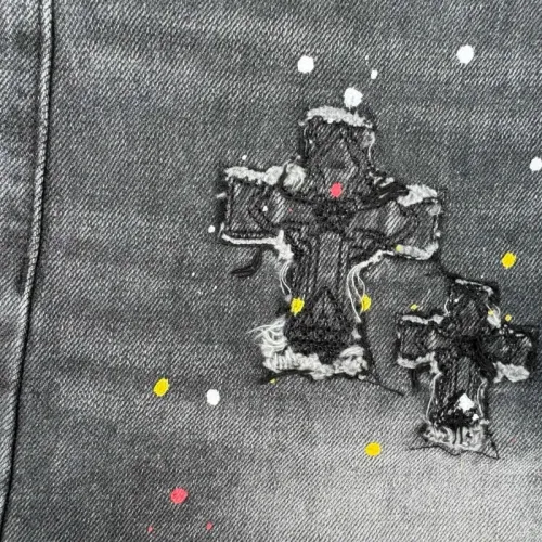 Replica Chrome Hearts Jeans For Men #1473317 $60.00 USD for Wholesale
