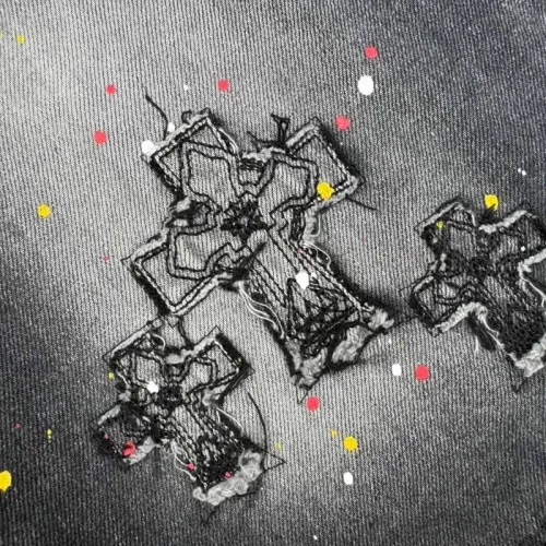 Replica Chrome Hearts Jeans For Men #1473317 $60.00 USD for Wholesale