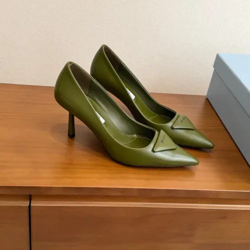 Wholesale Prada High-heeled Shoes For Women #1473370 $105.00 USD, Wholesale Quality Replica Prada High-heeled Shoes