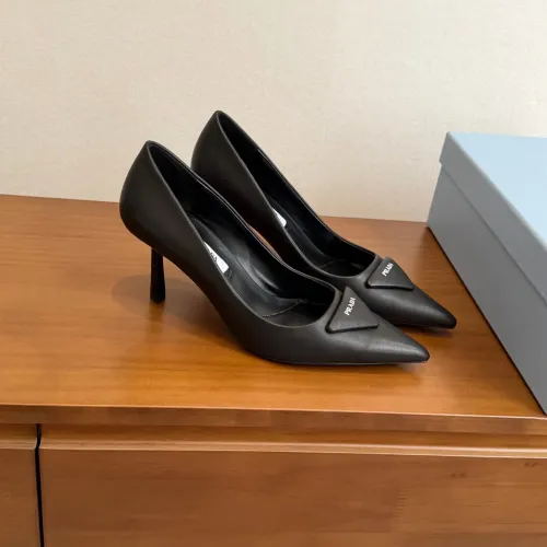 Wholesale Prada High-heeled Shoes For Women #1473371 $105.00 USD, Wholesale Quality Replica Prada High-heeled Shoes