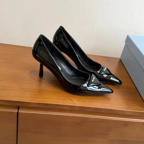 Wholesale Prada High-heeled Shoes For Women #1473372 $105.00 USD, Wholesale Quality Replica Prada High-heeled Shoes