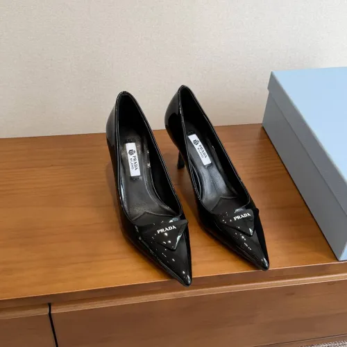Replica Prada High-heeled Shoes For Women #1473372 $105.00 USD for Wholesale