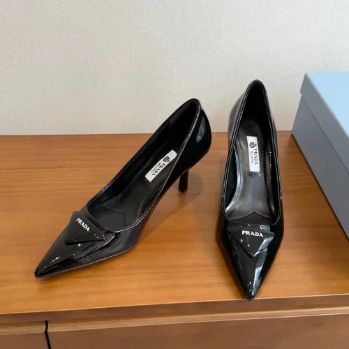 Replica Prada High-heeled Shoes For Women #1473372 $105.00 USD for Wholesale
