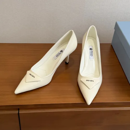 Replica Prada High-heeled Shoes For Women #1473374 $105.00 USD for Wholesale