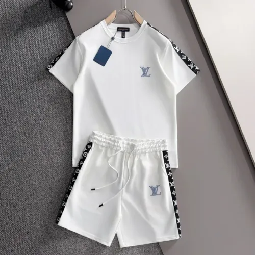 Wholesale Louis Vuitton LV Tracksuits Short Sleeved For Men #1473647 $64.00 USD, Wholesale Quality Replica Louis Vuitton LV Tracksuits