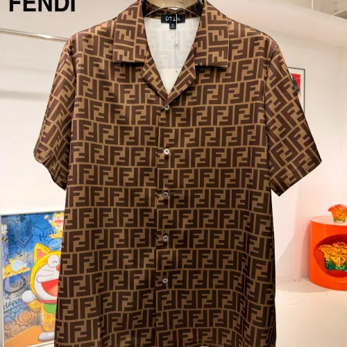 Replica Fendi Tracksuits Short Sleeved For Men #1473658 $85.00 USD for Wholesale