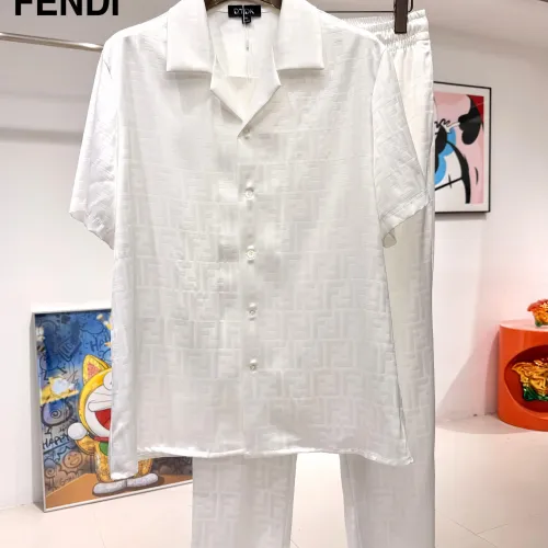 Wholesale Fendi Tracksuits Short Sleeved For Men #1473661 $85.00 USD, Wholesale Quality Replica Fendi Tracksuits