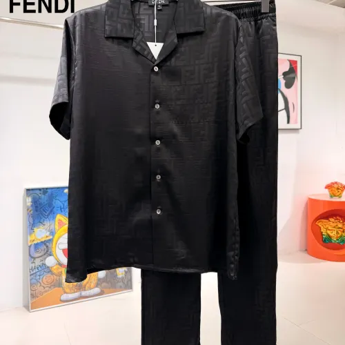 Wholesale Fendi Tracksuits Short Sleeved For Men #1473664 $85.00 USD, Wholesale Quality Replica Fendi Tracksuits