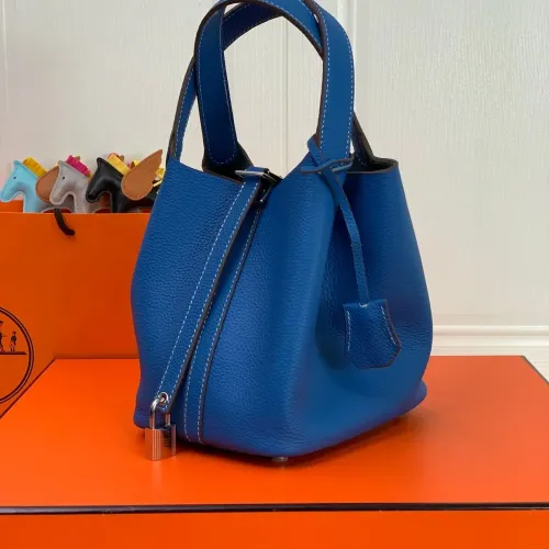 Replica Hermes AAA Quality Handbags In Silver For Women #1473702 $92.00 USD for Wholesale