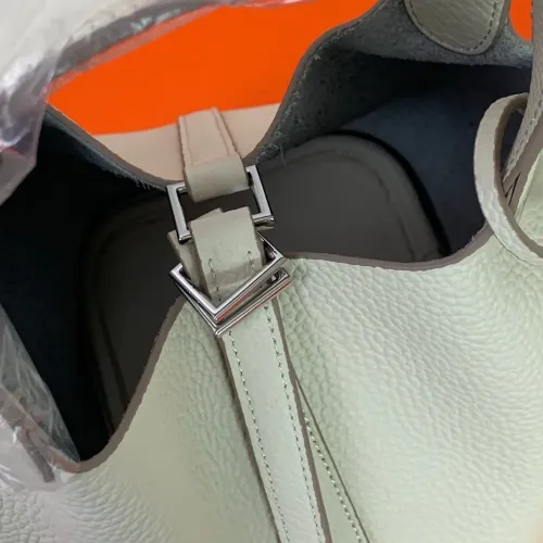 Replica Hermes AAA Quality Handbags In Silver For Women #1473707 $85.00 USD for Wholesale