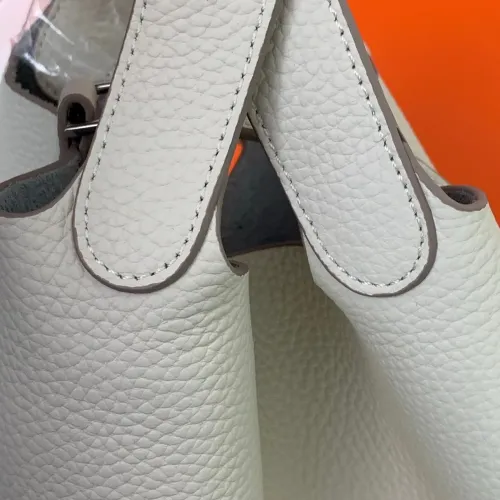 Replica Hermes AAA Quality Handbags In Silver For Women #1473707 $85.00 USD for Wholesale