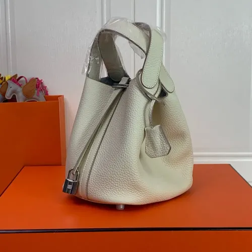 Replica Hermes AAA Quality Handbags In Silver For Women #1473709 $92.00 USD for Wholesale