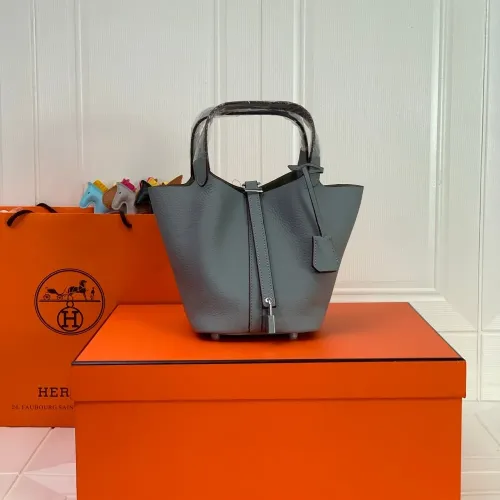Wholesale Hermes AAA Quality Handbags In Silver For Women #1473722 $85.00 USD, Wholesale Quality Replica Hermes AAA Quality Handbags