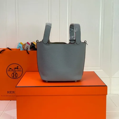 Replica Hermes AAA Quality Handbags In Silver For Women #1473722 $85.00 USD for Wholesale