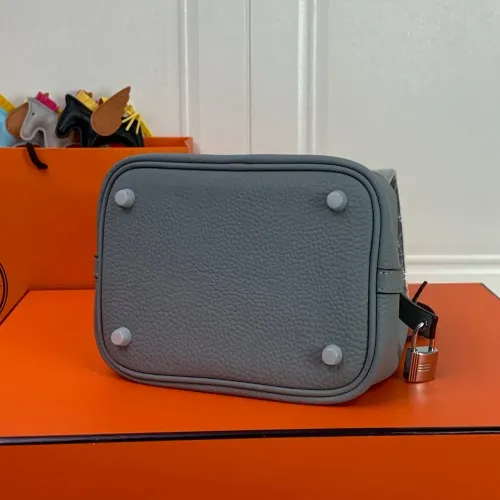 Replica Hermes AAA Quality Handbags In Silver For Women #1473722 $85.00 USD for Wholesale