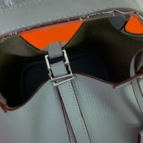 Replica Hermes AAA Quality Handbags In Silver For Women #1473722 $85.00 USD for Wholesale