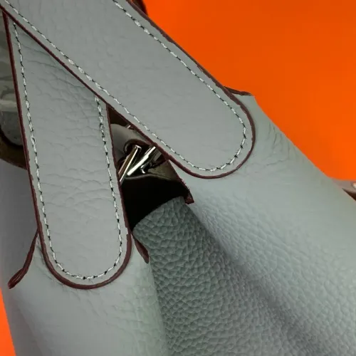 Replica Hermes AAA Quality Handbags In Silver For Women #1473722 $85.00 USD for Wholesale