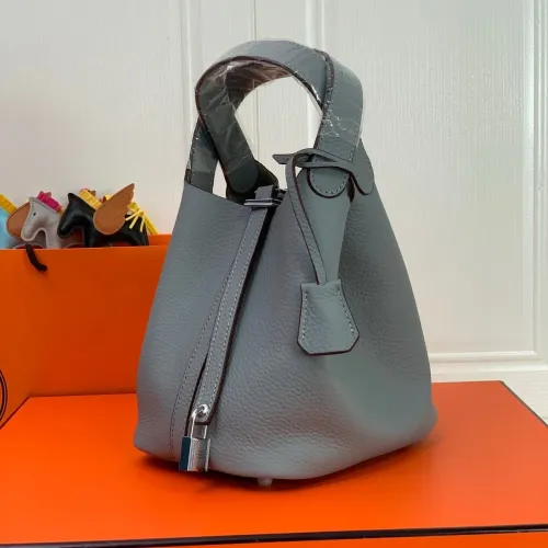 Replica Hermes AAA Quality Handbags In Silver For Women #1473727 $92.00 USD for Wholesale