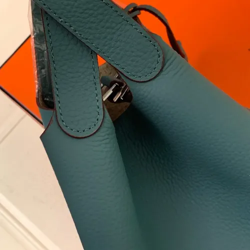 Replica Hermes AAA Quality Handbags In Silver For Women #1473731 $85.00 USD for Wholesale