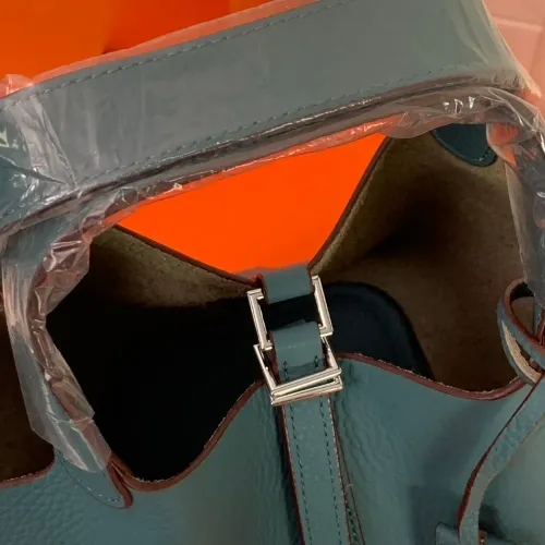 Replica Hermes AAA Quality Handbags In Silver For Women #1473733 $92.00 USD for Wholesale