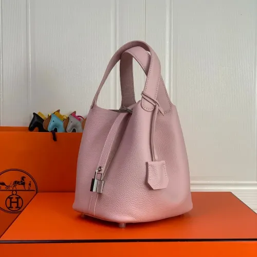 Replica Hermes AAA Quality Handbags In Silver For Women #1473739 $85.00 USD for Wholesale