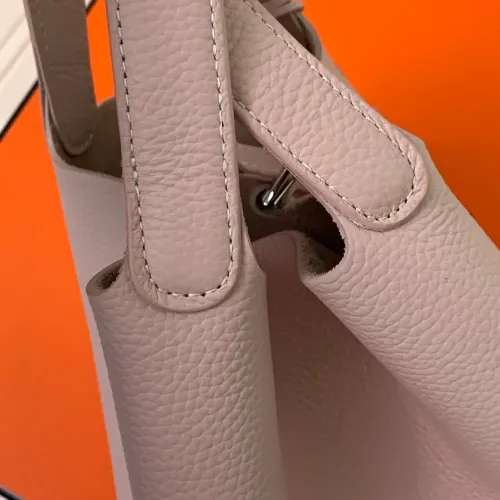 Replica Hermes AAA Quality Handbags In Silver For Women #1473739 $85.00 USD for Wholesale