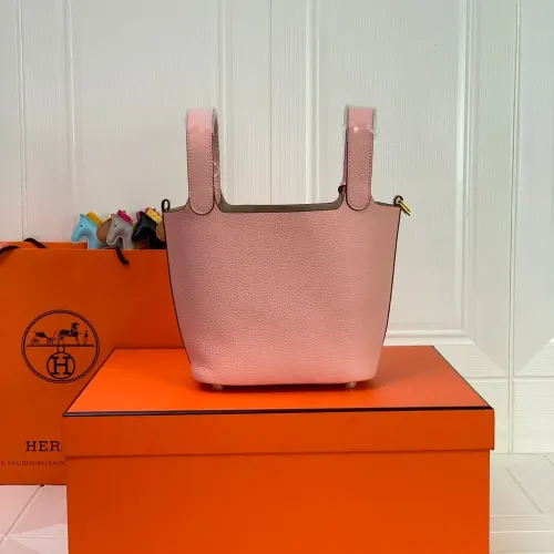 Replica Hermes AAA Quality Handbags In Gold For Women #1473740 $85.00 USD for Wholesale