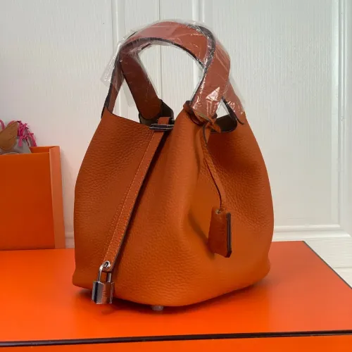 Replica Hermes AAA Quality Handbags In Silver For Women #1473747 $85.00 USD for Wholesale