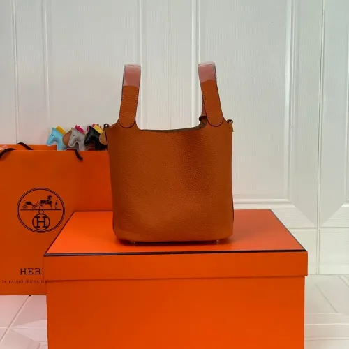 Replica Hermes AAA Quality Handbags In Gold For Women #1473748 $85.00 USD for Wholesale