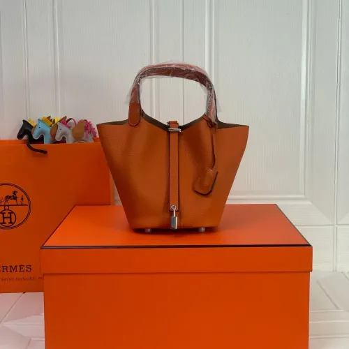 Wholesale Hermes AAA Quality Handbags In Silver For Women #1473749 $92.00 USD, Wholesale Quality Replica Hermes AAA Quality Handbags
