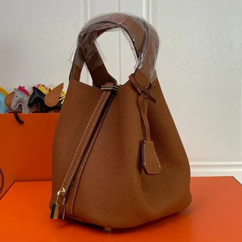 Replica Hermes AAA Quality Handbags In Gold For Women #1473754 $92.00 USD for Wholesale