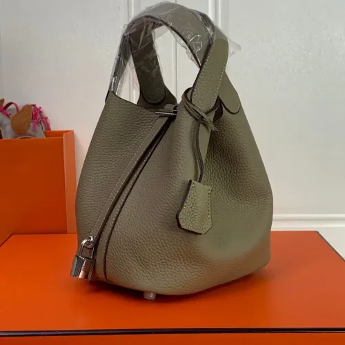 Replica Hermes AAA Quality Handbags In Silver For Women #1473755 $85.00 USD for Wholesale