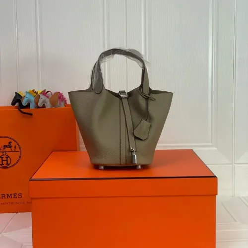 Wholesale Hermes AAA Quality Handbags In Silver For Women #1473757 $92.00 USD, Wholesale Quality Replica Hermes AAA Quality Handbags