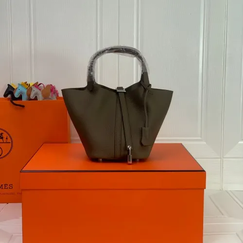Wholesale Hermes AAA Quality Handbags In Silver For Women #1473761 $92.00 USD, Wholesale Quality Replica Hermes AAA Quality Handbags