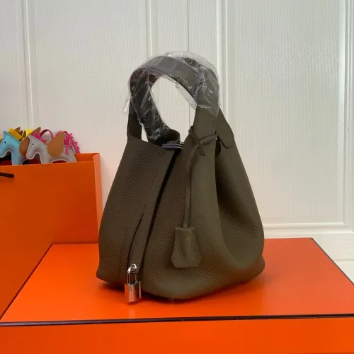 Replica Hermes AAA Quality Handbags In Silver For Women #1473761 $92.00 USD for Wholesale