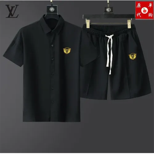 Wholesale Louis Vuitton LV Tracksuits Short Sleeved For Men #1473895 $48.00 USD, Wholesale Quality Replica Louis Vuitton LV Tracksuits