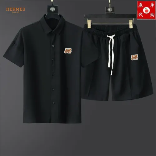 Wholesale Hermes Tracksuits Short Sleeved For Men #1473905 $48.00 USD, Wholesale Quality Replica Hermes Tracksuits