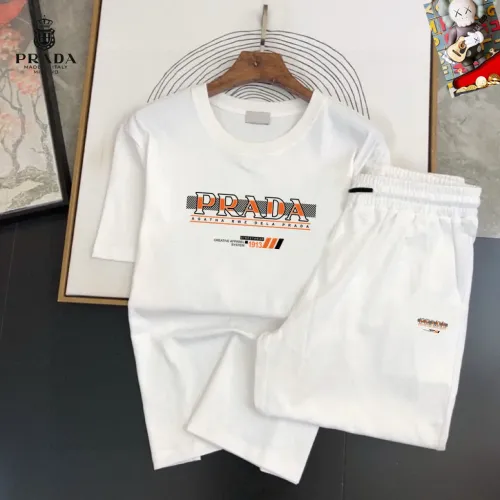 Wholesale Prada Tracksuits Short Sleeved For Men #1473936 $48.00 USD, Wholesale Quality Replica Prada Tracksuits