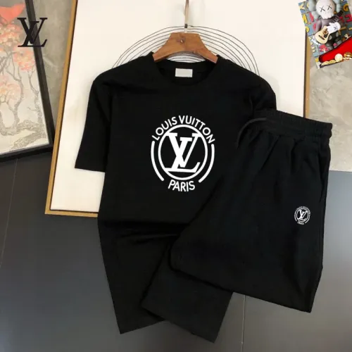 Wholesale Louis Vuitton LV Tracksuits Short Sleeved For Men #1473951 $48.00 USD, Wholesale Quality Replica Louis Vuitton LV Tracksuits