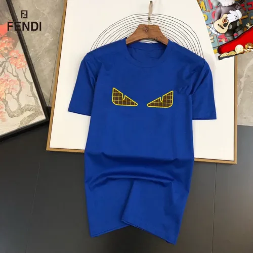 Wholesale Fendi T-Shirts Short Sleeved For Unisex #1473978 $25.00 USD, Wholesale Quality Replica Fendi T-Shirts