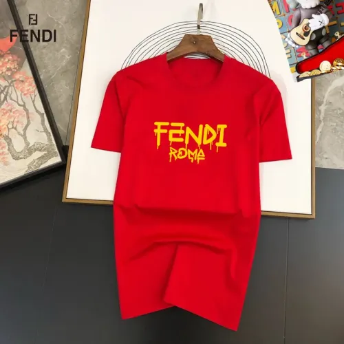 Wholesale Fendi T-Shirts Short Sleeved For Unisex #1474010 $25.00 USD, Wholesale Quality Replica Fendi T-Shirts