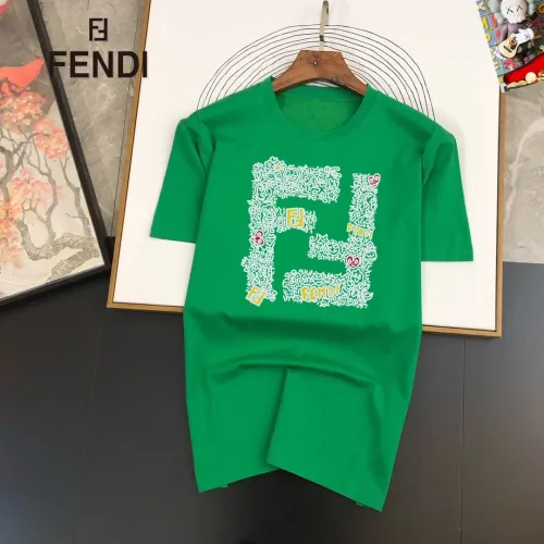 Wholesale Fendi T-Shirts Short Sleeved For Unisex #1474030 $25.00 USD, Wholesale Quality Replica Fendi T-Shirts