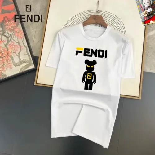 Wholesale Fendi T-Shirts Short Sleeved For Unisex #1474099 $25.00 USD, Wholesale Quality Replica Fendi T-Shirts
