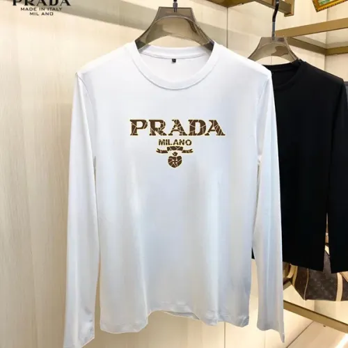 Wholesale Prada T-Shirts Long Sleeved For Unisex #1474128 $34.00 USD, Wholesale Quality Replica Prada T-Shirts