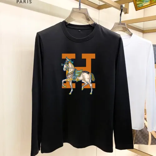 Wholesale Hermes T-Shirts Long Sleeved For Unisex #1474131 $34.00 USD, Wholesale Quality Replica Hermes T-Shirts
