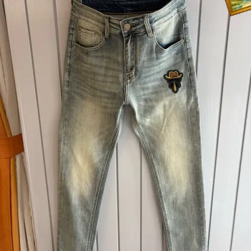 Wholesale Fendi Jeans For Men #1474234 $48.00 USD, Wholesale Quality Replica Fendi Jeans