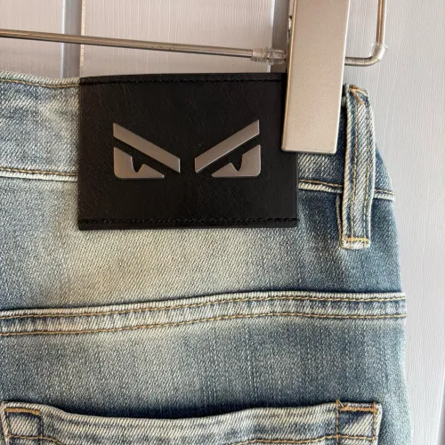 Replica Fendi Jeans For Men #1474234 $48.00 USD for Wholesale