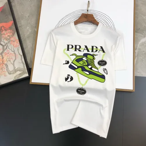 Wholesale Prada T-Shirts Short Sleeved For Men #1474492 $40.00 USD, Wholesale Quality Replica Prada T-Shirts