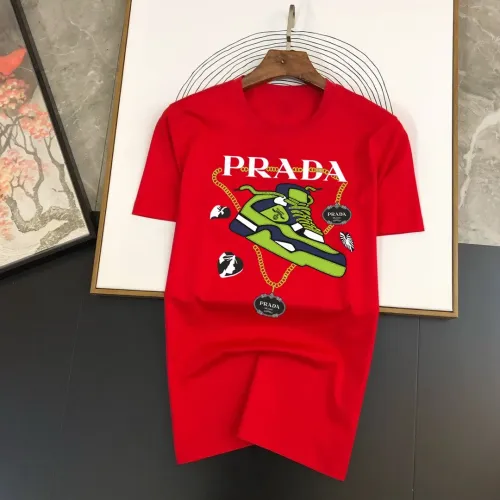 Wholesale Prada T-Shirts Short Sleeved For Men #1474496 $40.00 USD, Wholesale Quality Replica Prada T-Shirts